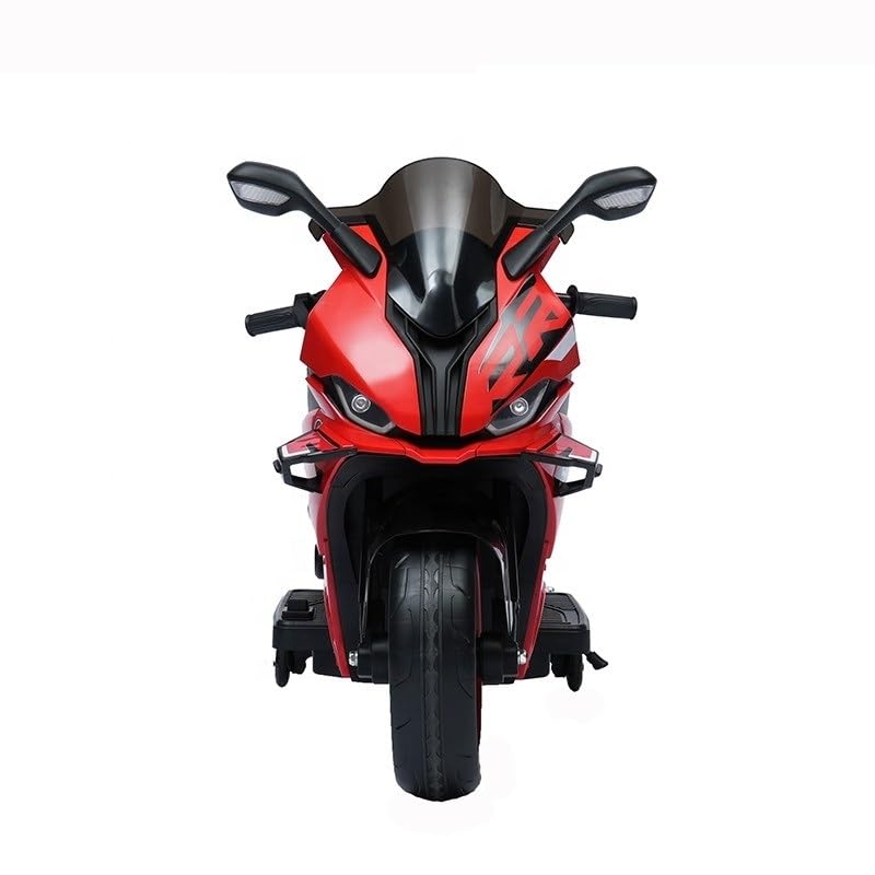 Powerful black kids' ride-on superbike, providing an exhilarating and stable riding experience for young adventurers. www.usmile.toys